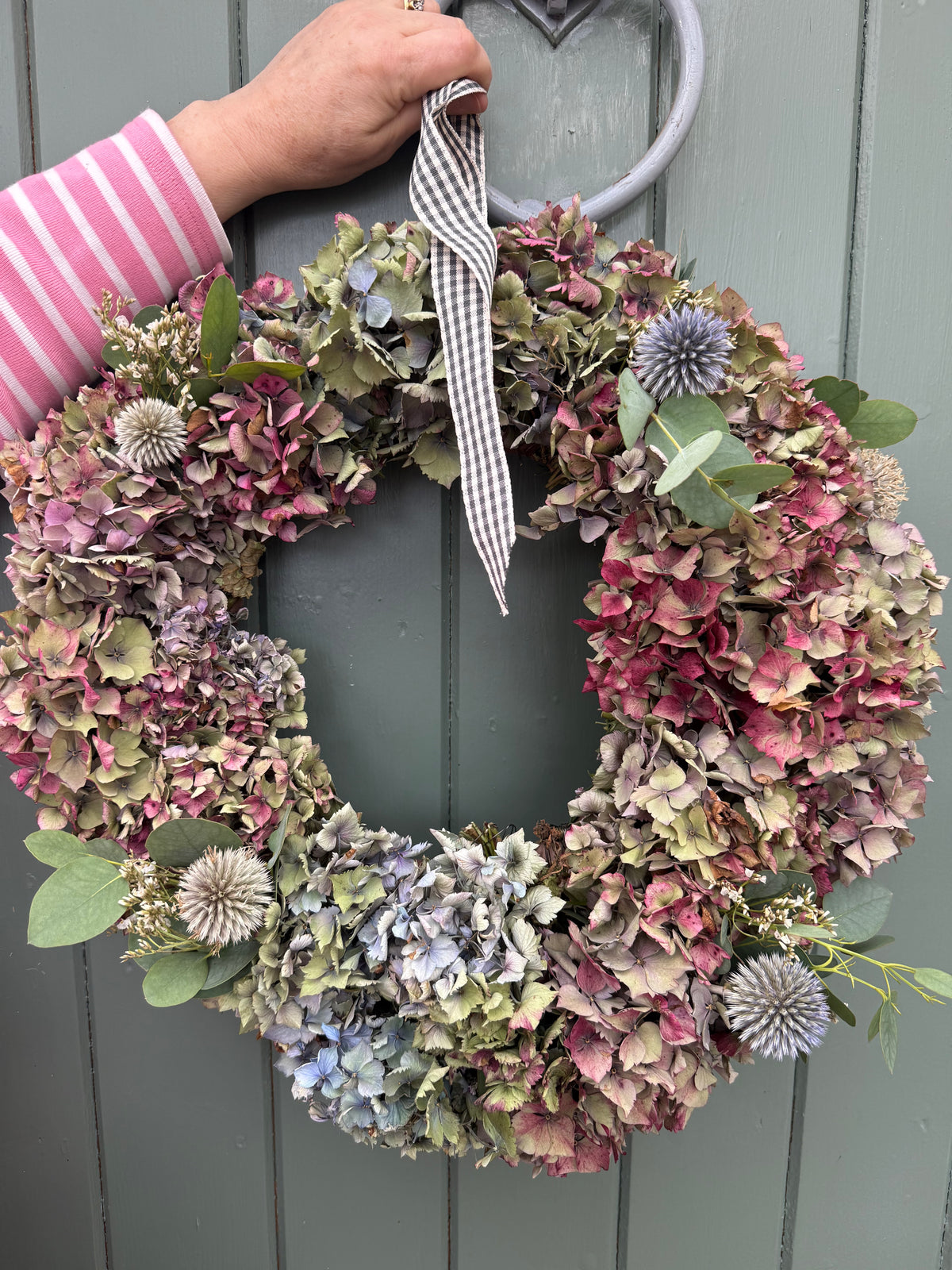 Dried Hydrangea Wreath