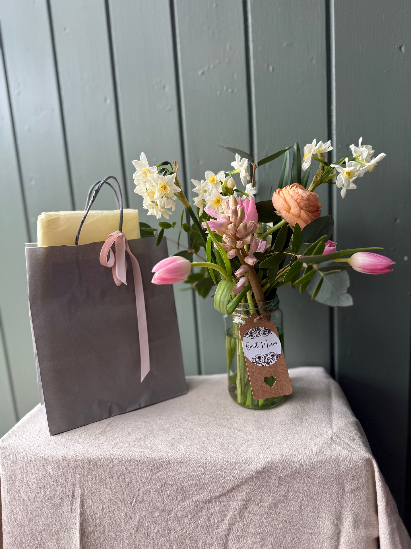 Mothers Day Jam Jar Posy